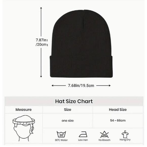 Embroidered Jesus Christian Acrylic Beanie, Unisex - Picture 12 of 13